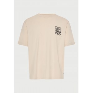 Funky Buddha Graphic Print On The Back T-Shirt Ανδρικό (FBM013-049-04-CLOUD-CREAM)