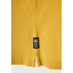 Funky Buddha Ανδρικό Κοντομάνικο T-Shirt Κίτρινο