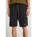 Funky Buddha Ανδρική Αθλητική Βερμούδα Μαύρη