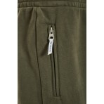 Funky Buddha Ανδρική Αθλητική Βερμούδα Χακί