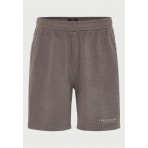 Funky Buddha Ανδρική Αθλητική Βερμούδα Καφέ