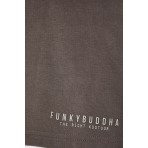 Funky Buddha Ανδρική Αθλητική Βερμούδα Καφέ