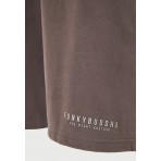 Funky Buddha Ανδρική Αθλητική Βερμούδα Καφέ