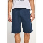 Funky Buddha Ανδρική Αθλητική Βερμούδα Μπλε Σκούρο