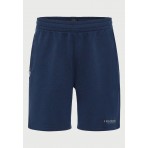 Funky Buddha Ανδρική Αθλητική Βερμούδα Μπλε Σκούρο