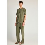 Funky Buddha Ανδρικό Αθλητικό Παντελόνι Φόρμας Χακί