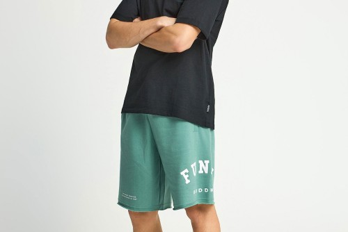 Funky Buddha Printed Logo Βερμούδα Αθλητική Ανδρική (FBM013-051-03-GREEN-LAKE)