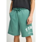 Funky Buddha Ανδρική Αθλητική Βερμούδα Τυρκουάζ