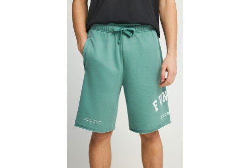 Funky Buddha Printed Logo Βερμούδα Αθλητική Ανδρική (FBM013-051-03-GREEN-LAKE)