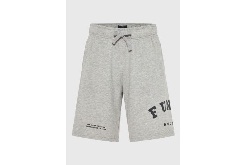 Funky Buddha Printed Logo Βερμούδα Αθλητική Ανδρική (FBM013-051-03-GREY-MEL)