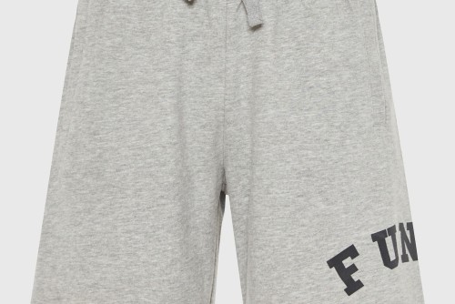 Funky Buddha Printed Logo Βερμούδα Αθλητική Ανδρική (FBM013-051-03-GREY-MEL)