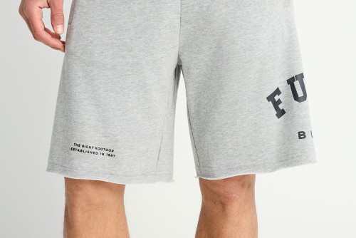 Funky Buddha Printed Logo Βερμούδα Αθλητική Ανδρική (FBM013-051-03-GREY-MEL)