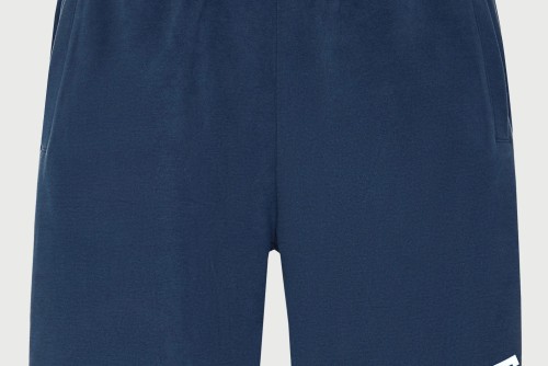 Funky Buddha Printed Logo Βερμούδα Αθλητική Ανδρική (FBM013-051-03-MIDNIGHT-BLUE)