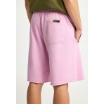 Funky Buddha Ανδρική Αθλητική Βερμούδα Ροζ