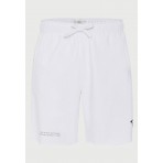 Funky Buddha Ανδρική Αθλητική Βερμούδα Λευκή