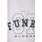 Funky Buddha Ανδρική Αθλητική Βερμούδα Λευκή