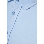 Funky Buddha The Essentials Ανδρικό Μακρυμάνικο Πουκάμισο Γαλάζιο