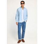 Funky Buddha The Essentials Ανδρικό Μακρυμάνικο Πουκάμισο Γαλάζιο