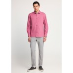 Funky Buddha The Essentials Ανδρικό Μακρυμάνικο Πουκάμισο Μωβ