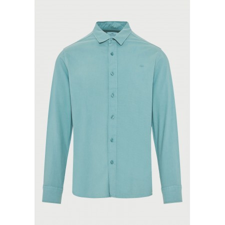 Funky Buddha The Essentials Ανδρικό Μακρυμάνικο Πουκάμισο Τυρκουάζ