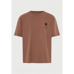 Funky Buddha Ανδρικό Κοντομάνικο T-Shirt Πουρό