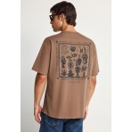 Funky Buddha Ανδρικό Κοντομάνικο T-Shirt Πουρό