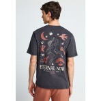 Funky Buddha Ανδρικό Κοντομάνικο T-Shirt Ανθρακί