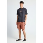 Funky Buddha Ανδρικό Κοντομάνικο T-Shirt Ανθρακί