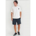 Funky Buddha Ανδρική Αθλητική Βερμούδα Μαύρη