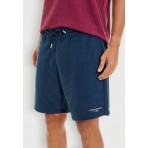Funky Buddha Ανδρική Αθλητική Βερμούδα Μπλε Σκούρο