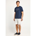 Funky Buddha Ανδρική Αθλητική Βερμούδα Εκρού