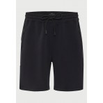 Funky Buddha Ανδρική Αθλητική Βερμούδα Μαύρη