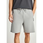 Funky Buddha Ανδρική Αθλητική Βερμούδα Γκρι