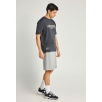 Funky Buddha Ανδρική Αθλητική Βερμούδα Γκρι