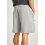 Funky Buddha Ανδρική Αθλητική Βερμούδα Γκρι