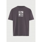 Funky Buddha Ανδρικό Κοντομάνικο T-Shirt Ανθρακί
