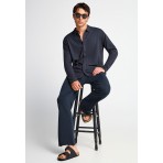 Funky Buddha The Essentials Ανδρικό Πουκάμισο Μαύρο