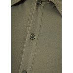 Funky Buddha The Essentials Ανδρικό Πουκάμισο Χακί