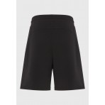 Funky Buddha Ανδρική Αθλητική Βερμούδα Μαύρη