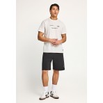 Funky Buddha Ανδρική Αθλητική Βερμούδα Μαύρη