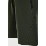 Funky Buddha Ανδρική Αθλητική Βερμούδα Χακί