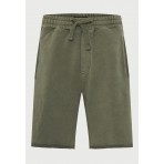 Funky Buddha Ανδρική Βερμούδα Χακί