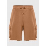 Funky Buddha Ανδρική Βερμούδα Cargo Καφέ