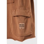 Funky Buddha Ανδρική Βερμούδα Cargo Καφέ