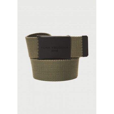 Funky Buddha Ανδρική Ζώνη Χακί