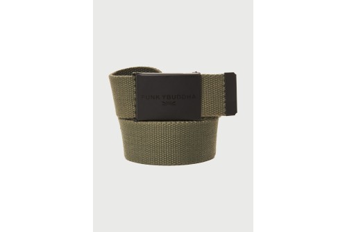 Funky Buddha Ζώνη Casual (FBM013-059-10-KHAKI)