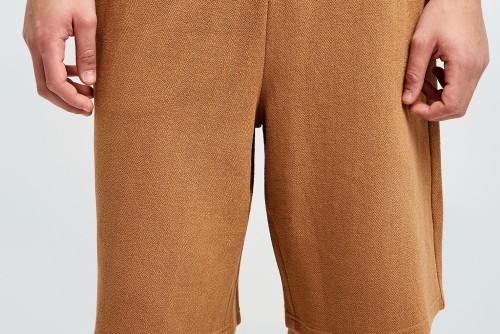 Funky Buddha Printed Logo Βερμούδα Αθλητική Ανδρική (FBM013-062-03-TOBACCO-BROWN)