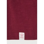 Funky Buddha Ανδρικό Κοντομάνικο T-Shirt Μπορντό