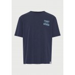 Funky Buddha Ανδρικό Κοντομάνικο T-Shirt Μπλε Σκούρο
