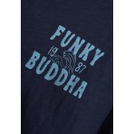 Funky Buddha Ανδρικό Κοντομάνικο T-Shirt Μπλε Σκούρο